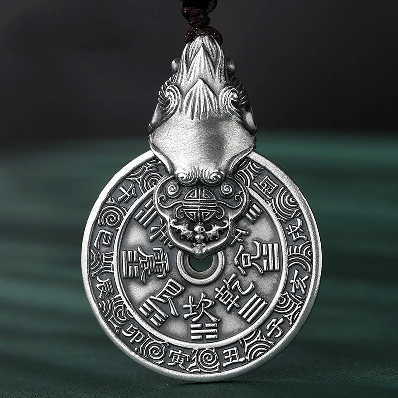 Blessing Ward Off Evil Univers Mountain Ghosts Coin Pendant For Men Jewelry Vintage Wealth Aniaml Pixiu Necklace Male Accessory