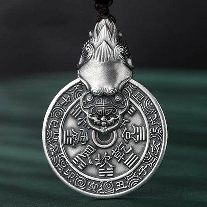 Blessing Ward Off Evil Univers Mountain Ghosts Coin Pendant For Men Jewelry Vintage Wealth Aniaml Pixiu Necklace Male Accessory