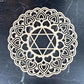 Wooden Flower Of Life Natural Symbol Sacred Geometry Ornaments Home Decoration Chakra Carved Coaster Wood Sign Wall Kitchen DIY