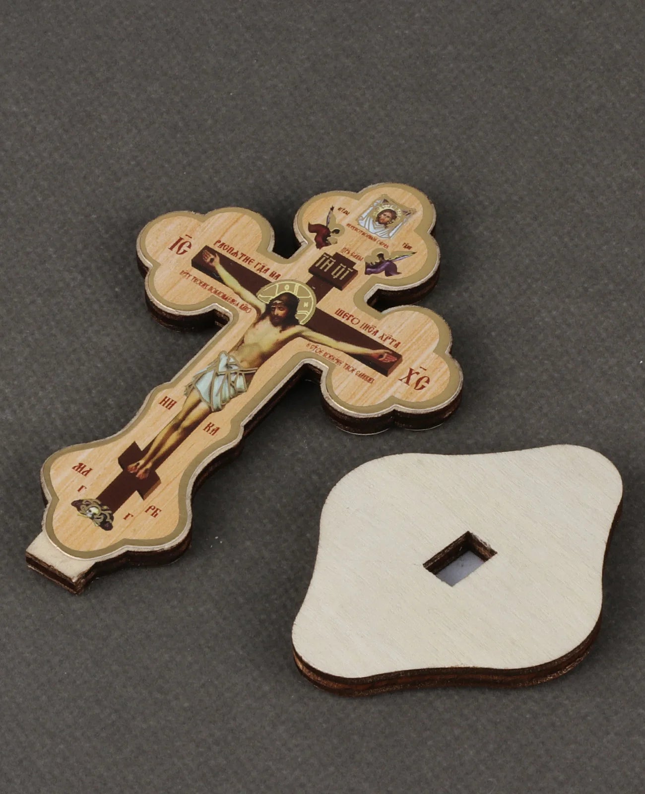 Wooden Jesus on Cross Stand Decoration Christian Crucifix Jesus Christ Crosses Icon Ornament Church Desktop Display Crafts Gift