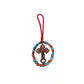 Handcrafted Orthodox Catholic Car Rosary with Clear Glass Beads Crucifix Pendant for Auto Interior Home Altar Christian Gift Dec
