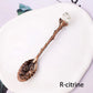 Natural Crystal Tumbled Stone Spoon Magic Energy Divination Halloween Spirit Souvenir Gift Home Decor Christmas Graduation Gift
