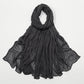 New Crinkle Rayon Hijab For Women Muslim Scarf Long Shawls Solid Islamic Turban Headband Heascarf Wraps Ramandan Headband