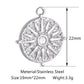 3pcs/Lot Stainless Steel Casting Sunburst Sun Moon Star Charms Pendant For DIY Necklace Bracelet Earrings Jewelry Accessories