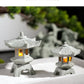 New Mini Pagoda Lantern Light Garden Statue Decorative Sand Stone Micro Landscape Lamp Zen Yard Miniature Bonsai