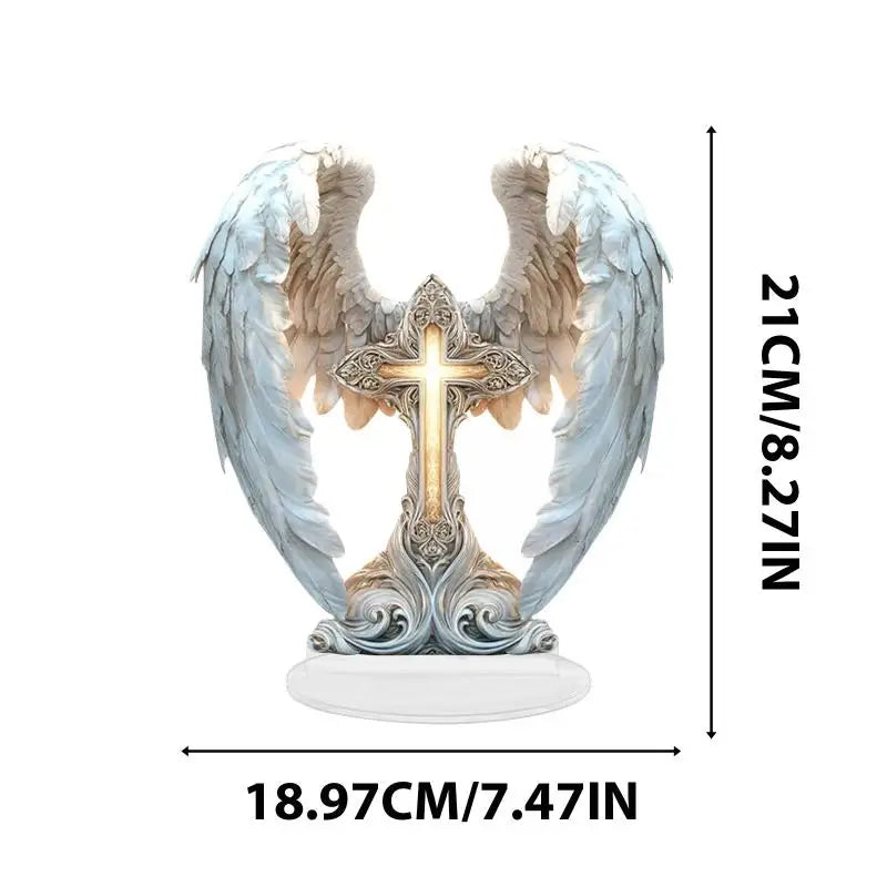 Radiant Praying Angel Statue  A Calming And Warm Desktop Decoration The Perfect Gift For Your Home Office Or Cafe Decor