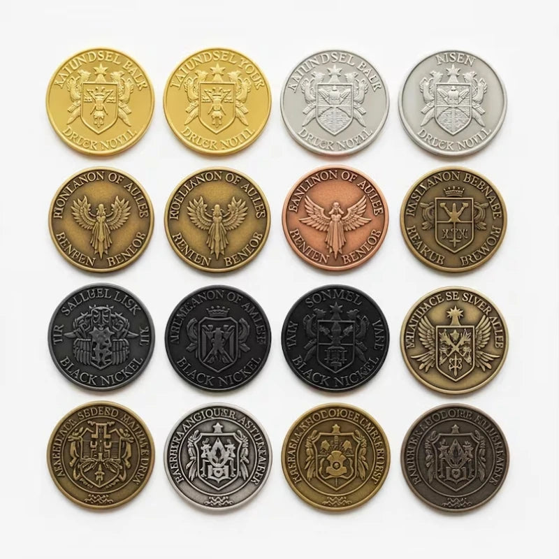 Custom Metal Coins Personalized 3D Metal Zinc Alloy Challenge Coins Diy Gold Silver Souvenir Coins Custom Commemorative Coins