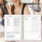 A5 Workout Journal,Fitness Planner Notebook with Cardio Tracker,Body Measurement Log,Goal Setting Organizer for Gym,Home Fitness
