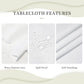 Jewish Happy Hanukkah Menorah rectangle Tablecloth  Dining Room decor waterproof Tablecloth for table Holiday party decorations