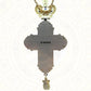 HTISOK Orthodox Cross Necklace Jesus Crucifix Pendants Gold Chain Religious Jewelry православным крестом