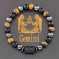 12 Zodiac Sign Bracelet Homme Constellation Bracelet for Men Aries Virgo Leo Libra Charm Bangle Women Friendship Jewelry on Hand