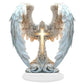  Angel Wings Cross 2D Acrylic Charming Angel Ornament Home Living Room Tabletop Perfect Christmas New Year Gift for Friends