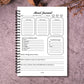 1PC Vibrant Pink Self-Care Emotion Diary For Daily Mental Wellness Tracking, Mood Recording & Self-reflection For Adults Seeking