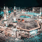 Islamic he Mosque Wall Art Canvas Prints Arbic Kaaba Al Masjid An Nabwi Islamic Canvas Poster Living Room Decor Paintings