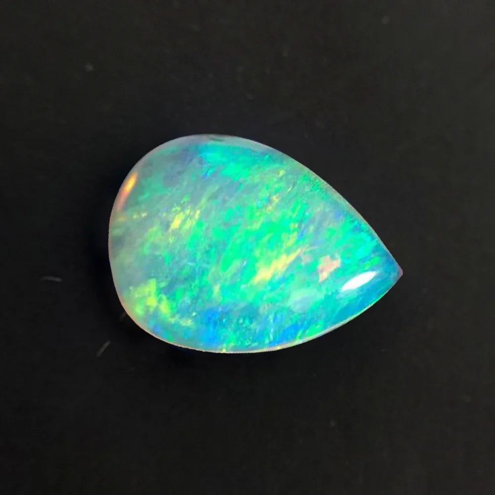 Synthesis Opal Cabochons Loose Gemstone Oval Fire Color Ring Face Flat Colorful Gemstone Cabochons Ring Setting DIY Jewelry