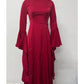 Eid Muslim Women Dress Abaya Flare Sleeve Vestidos Largos Party Caftan Jalabiya Ramadan Long Dresses Dubai Kaftan Arab Robe 2025