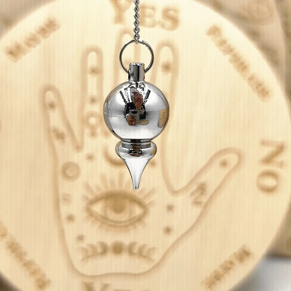 Pendulum - Brass Metal Dowsing & Divination Tool for Reiki Chakra & Metaphysical Spirituality Yoga Balancing Pendant