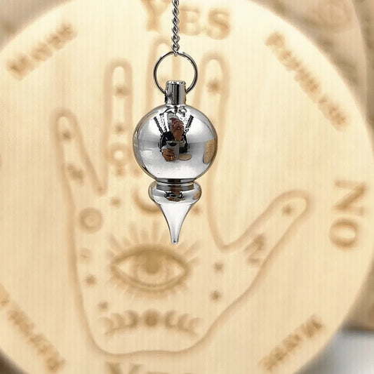 Pendulum - Brass Metal Dowsing & Divination Tool for Reiki Chakra & Metaphysical Spirituality Yoga Balancing Pendant