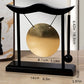 Retro Relaxation Desktop Gong Fortune Creative Copper Bell High Volume Wood Frame Feng Shui Metal Cymbals House Warming