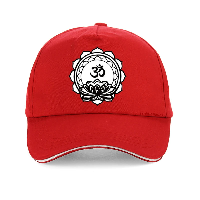 Om Yoga Lotus Flower women hat Religious Buddha Mandala Meditation Spiritual Indian Baseball cap Buddhist Lotus Meditation hat