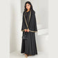Muslim Womens Abaya with Gold Heart Loose Long Ideal for Islamic Modest Fashion Daily Wear Prayers Weddings Religious Events