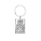 Dawapara Tarot Cards Keychains Stainless Steel Vintage Amulet Good Luck The Major Arcana Keyring Wiccan Jewelry