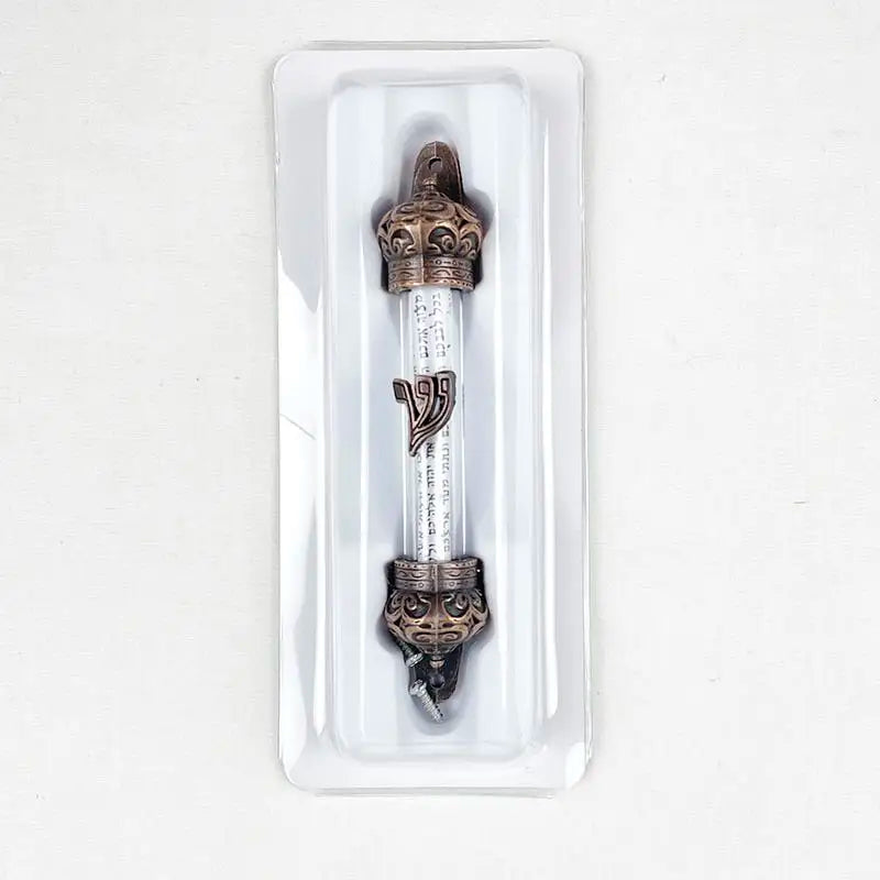 Jewish Israel Mezuzah Case Home decor Mezuza With Torah parchment scroll Mezuzah