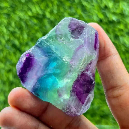 Beautiful Natural Colorful Fluorite Healing Diffuse Stone Mineral Specimen Collectible Gemstone Reiki Chakra Meditation Decor
