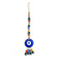 Demon Eye Lucky Charm Car Ornaments Protection Tassel Crystals Feng Shui Car Decor Turkish Blue Eye Retro Glass Pendant Gifts