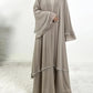 Women Abaya 4 Piece Set Dress Kaftan Islam Vestidos Eid Muslim Scarf Sashes Arab Long Robe Jalabiya Ramadan Morocco Dubai Abayas