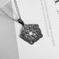 Stainless Steel 7 Archangel Seal Necklace Men's Solomon Kabbalah Seal Pendant Supernatural Protection Amulet Magical Jewelry