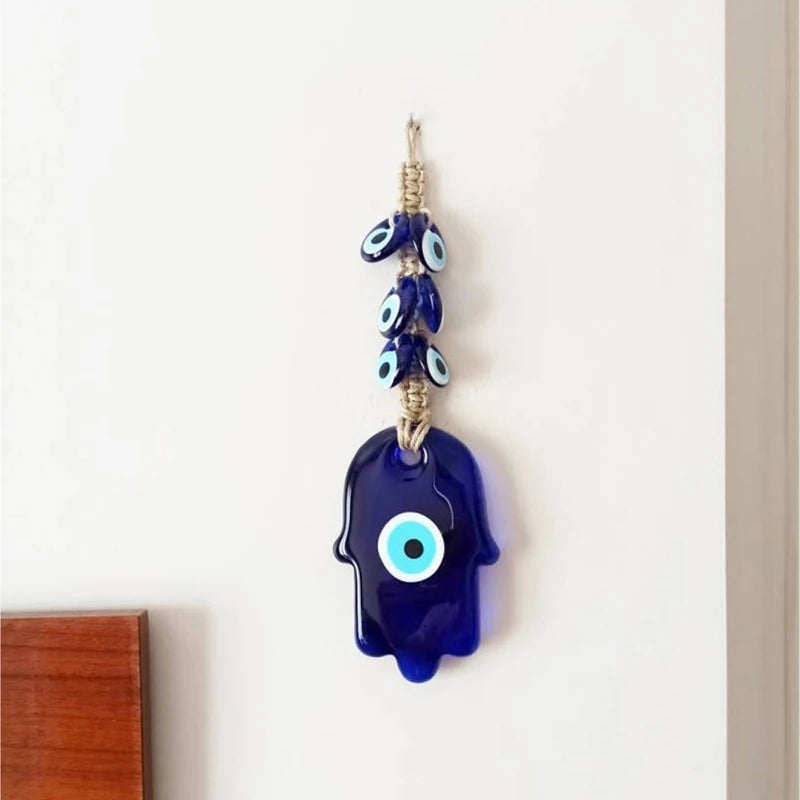 Hamsa Hand Wall Hanging Hamsa wall Art Evil Eye Home Decor Khamsa Protection Turkish Evil Eye Hand Of Fatima Nazar Boncuk Gift