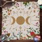 Tree Of Life Tarot Card Tablecloth Moon Phase Plants Table Cloth For Tarot Witch Wicca Altar Cloth Divination Cloth Card Pad