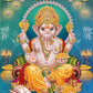 Religion Elephant God India Hinduism Ganesha Painting Canvas Durga Golden Zari Art Poster Prints Living Room Home Decor Pictures