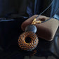 Rodin Coil Vortex Healing Stone with Adjustable Cord for Meditation Chakra Balancing Magic Torus PEMF Therapy Decor Ornament