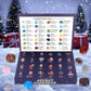 Christmas Advent Calendar Multi-Purpose 24 Grid Ore Crystal Gemstone Box Natural Healing Stone Calendar Christmas Countdown Gift