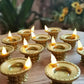 NEW 12 Pcs Diwali Diyas Lamp Decorations, Diwali Led Water Sense Lights, Waterproof Flameless Lotus Tea Lights,Oil Lamps