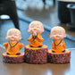 Mini Buddhas Statue Little Buddhists Monks Buddhism Figurine Zen Ornament Home Aquarium Tank Garden Yard Decoration