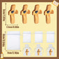 20-100Pcs Wooden Cross Fidget with Organza Bags Prayer Cross for Hand Handmade Pocket Wood Crosses Christian Encouragement Gift