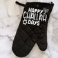 happy challah Days Pot holder Oven Mitt apron Hanukkah Chanukah Jewish Holiday kitchen decoration Mom Housewarming Hostess gift