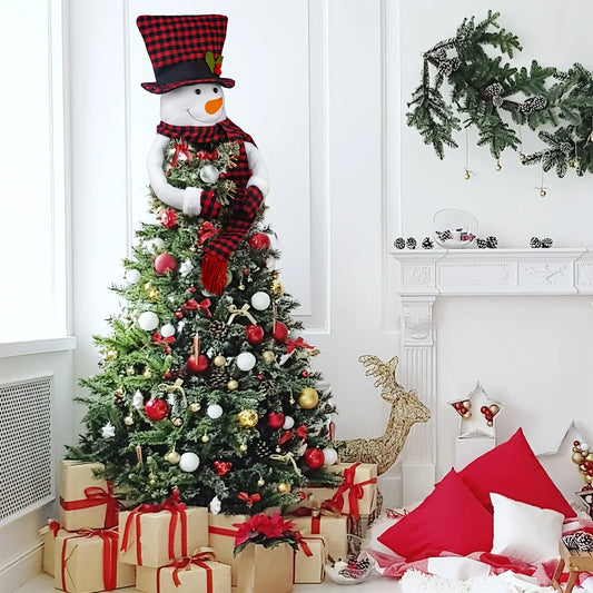 Christmas Decorations Santa Claus Snowman Tree Topper Hanging Ornaments Holiday Seasonal Vintage Traditional Ornaments