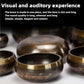 Tibetan Singing Bowl Set 8.5~20CM Size Optional Scripture Bowl Helpful for Meditation Yoga Relaxation Chakra Healing Prayer