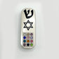 Protection Car Mezuzah with Travelers Prayer Scroll Jewish Star of David & 7 Branch Menorah Design Judaica Gift