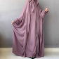 Eid Muslim Abaya Women Dresses Modest One Piece Long Robe Headscarf Jalabiya Ramadan Morocco Dubai Abayas Kaftan Islam Vestidos
