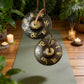 Metal Meditation Bells with Leather Strap Yoga Sound Healing Spiritual Decor Blessing Gift of Ancient Spells Tibetan Chimes