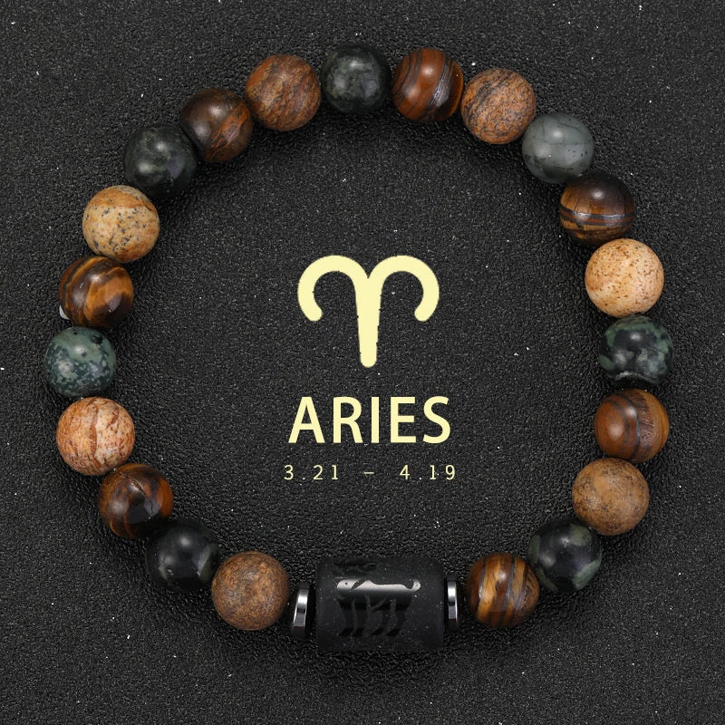 12 zodiac signs Bracelets Capricorn Taurus Cancer Virgo Pisces Bracelets Ladies Men Couples Friendship Jewelry Gift Bracelets