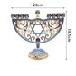 Hanukkah Star Menorah David Candelabra Candle Candlestick Holder Hand Paited Home Decoration Party Festival Candleholder Gifts