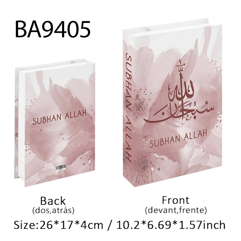 Islamic Mosque Luxury Fake Book Storage Box Kaaba Decorative Books Home Decor Coffee Table Bedroom Ornament Interior Decoration