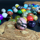 EG1-7 Mini Natural Stone Egg, Small Polished Egg Shaped Stone for Meditation Stress Relief Fidget Palm Desk Decor Gift