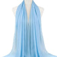 New Fashion Women Solid Chiffon Headscarf Ready To Wear Instant Hijab Scarf Muslim Shawl Islamic Hijabs Arab Wrap Head Scarves